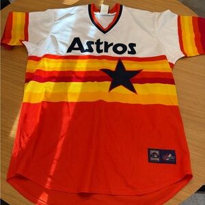 Houston Astros Vintage Jersey - White, Orange, Yellow